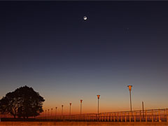 Moon and Mercury