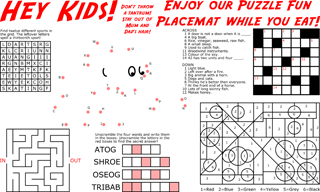 Puzzle Fun Placemat