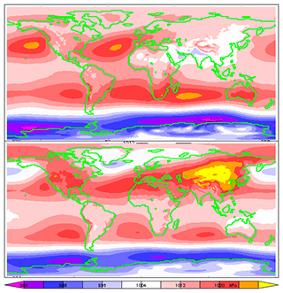 Average air pressure on Earth