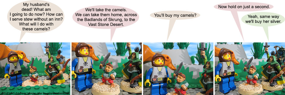 Original version of comic with kaadu instead of camel